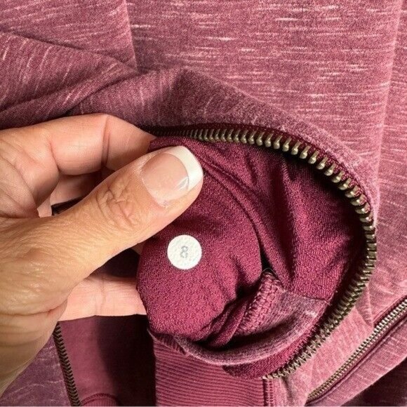 Lululemon Om & Roam Pullover Heathered Marled Rust Berry / Rust Berry Size 8 - Picture 9 of 9